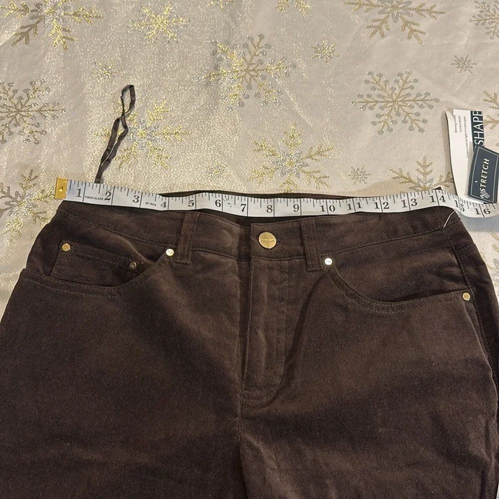Jones New York Dark Brown Straight Leg Pants